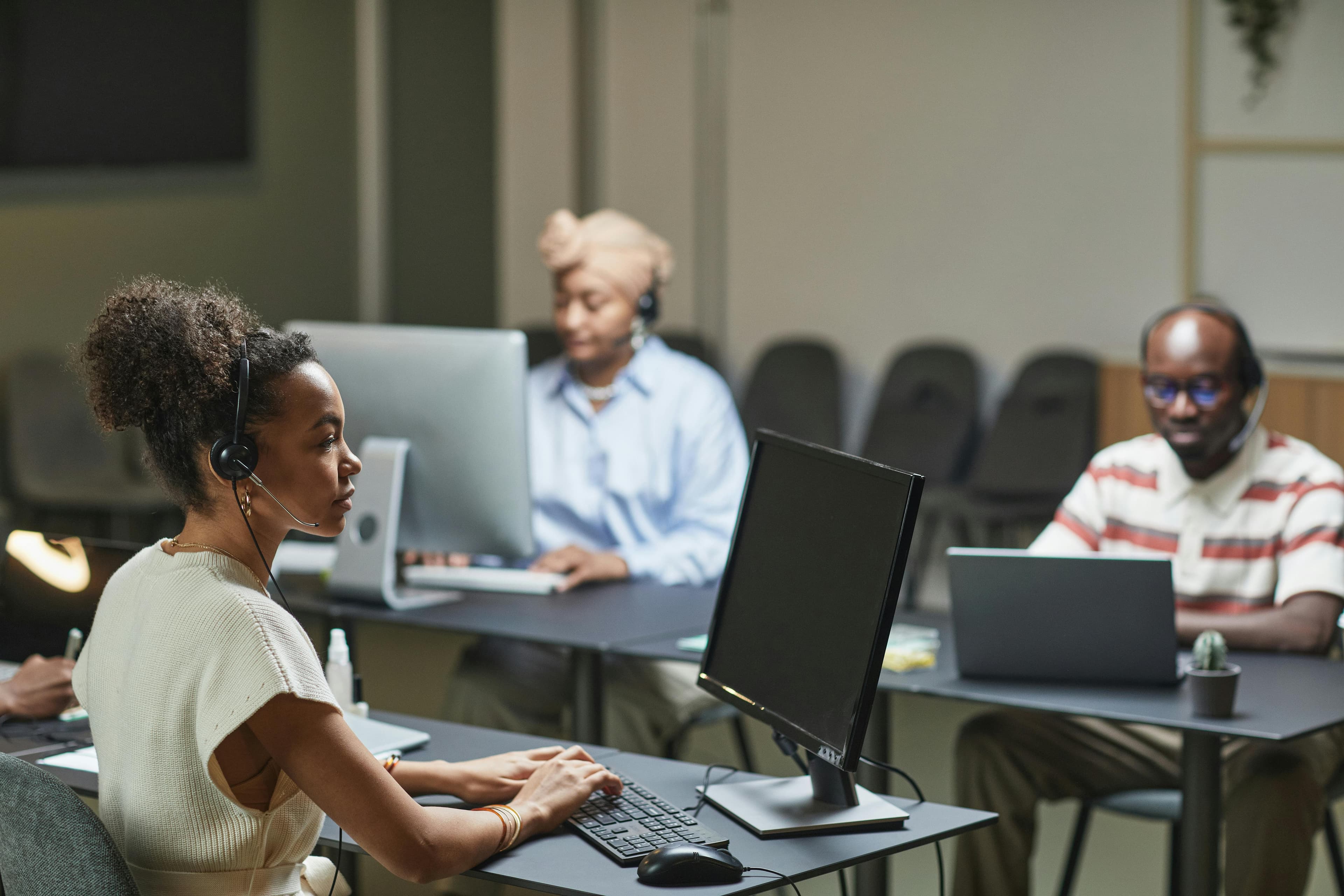 WebOps team members working in an operations environment